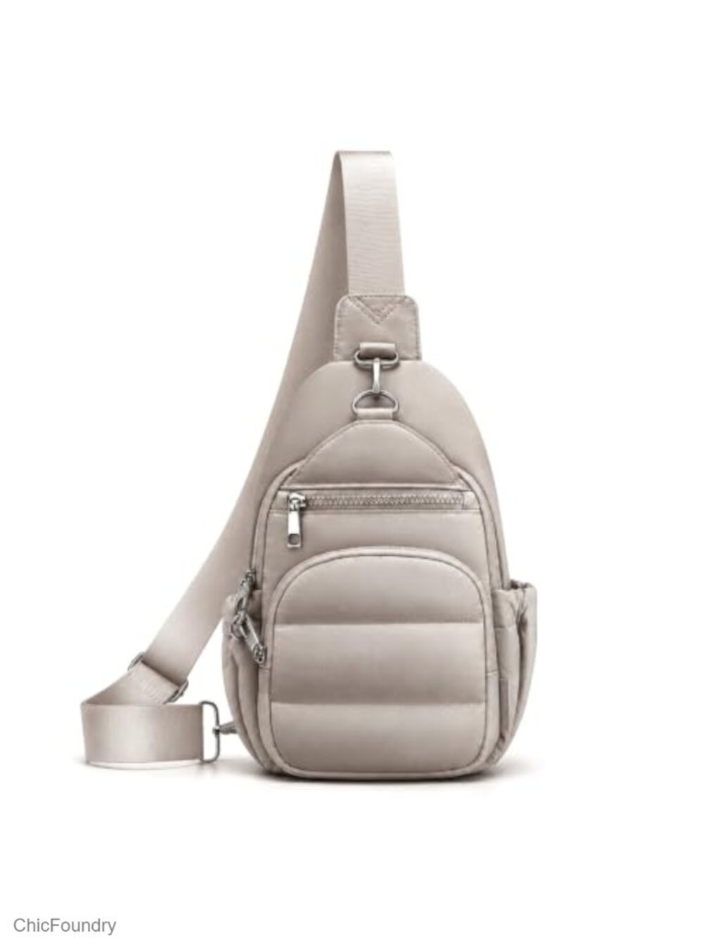 RFID Anti-Theft Sling Crossbody Bag Quilted Puffer Travel Purse